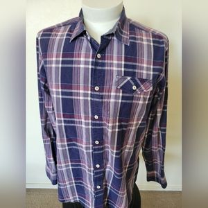 Tommy Bahama Jeans Island Crafted Plaid Button Down Shirt
